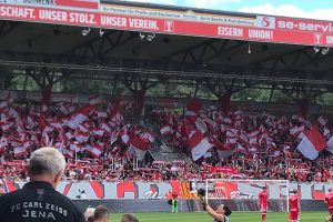Mehr als 11000 Zuschauer kamen am 1. Juli ins Stadion an der Alten Försterei zum Testspiel gegen Jena. Foto: ddr-oberliga.de